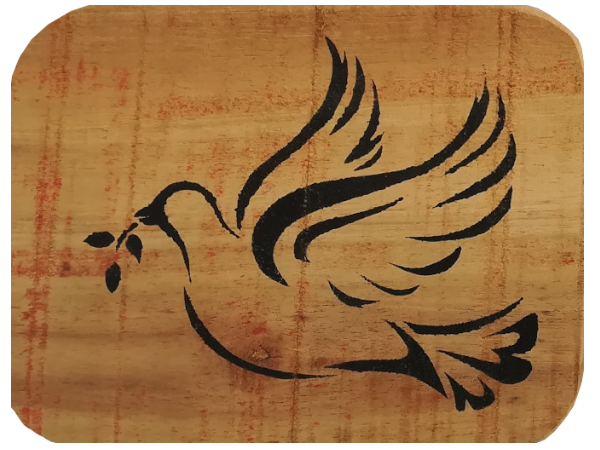 Dove of Peace - Wall Art: Stencilled Sign